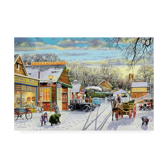 Trademark Fine Art 'Winter Service' Canvas Art by Trevor Mitchell