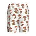 thumbnail image 2 of Haiem Mushroom Men's Pajama Short with Soft Woven Cotton Elastic Waistband Sleep Short-Small, 2 of 9