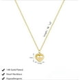 thumbnail image 3 of Dainty Gold Heart Necklace for Women Trendy 14K Gold/Silver Plate Cute Heart Pendant Choker Necklaces, 3 of 7