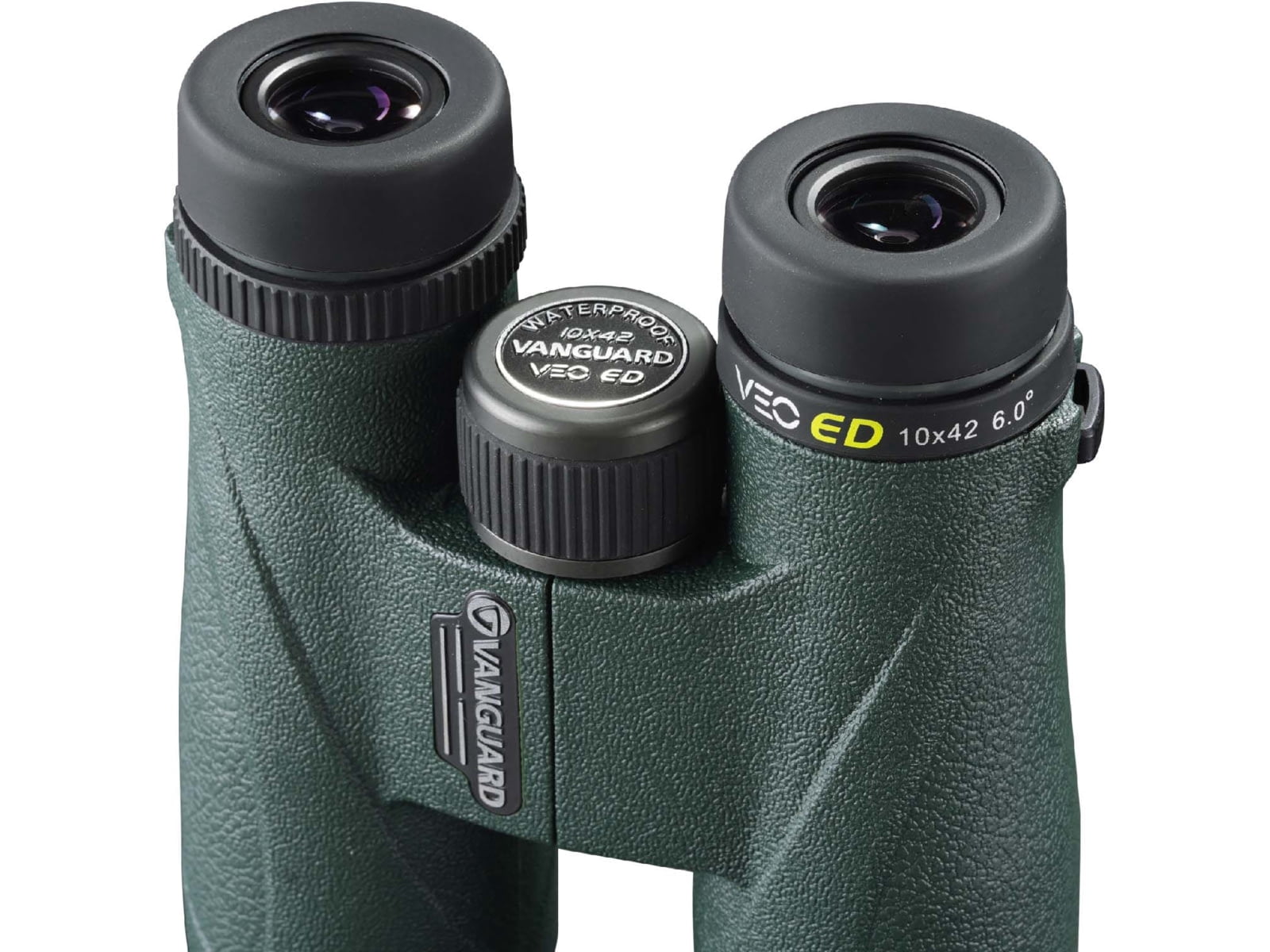 Vanguard VEO ED 10x42mm Roof Prism System Binocular, BAK4, Rubber, Green, 1042