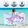 thumbnail image 1 of Kuromi-toallas de microfibra de secado rápido para niños y niñas, baño de Playa Grande, Sanrio, suave, agradable para la piel, ducha bonita, 1 of 6