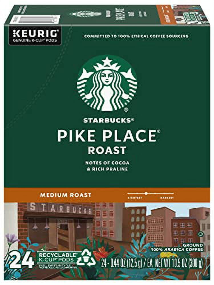 Starbucks Pike Place Roast Coffee K-Cup Portion Packs for Keurig Brewers, 72 Count (3 boxes of 24 K-Cups)