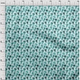 thumbnail image 4 of oneOone Rayon Dusty Teal Green Fabric Cactus Craft Projects Decor Fabric Printed By The Yard 56 Inch Wide, 4 of 5
