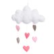 thumbnail image 2 of Decoración colgante de nube con gotas de lluvia para habitación de bebé (DIY) Decoración para habitación infantil para baby shower (corazón de amor), 2 of 6