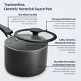 thumbnail image 6 of Tramontina 6 Piece Ceramic Nonstick Nesting Cookware Set — Stackable, Space Saving Set - Dark Gray, 6 of 10