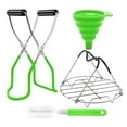 thumbnail image 1 of 4pcs Jam Making Tools Includes Jar Canning Kit Canning Lifter Canning Funnel Canning Rack with Handles Sponge Brush for Home Kitchen Dessert Shop, 1 of 9