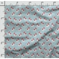 thumbnail image 2 of Soimoi Llama Alpaca Printed, Poly Canvas Fabric, Decor Sewing Fabric by The Yard 56 Inch Wide,Decorative Fabric for Curtains Tote Bags, Sky Blue, 2 of 5
