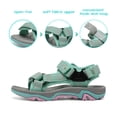 thumbnail image 5 of Dream Pairs Kids Casual Beach Walking Sandals Girls Boys Summer Open Toe Sandals Outdoor Sports Sandals Shoes 170892-K Mint/Pink Size 11, 5 of 5