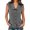 Black, variant on Linen Vest Women Plaid Shirt Casual Loose V Neck Button Down Peter Pan Collar Cute Sleeveless Blouses