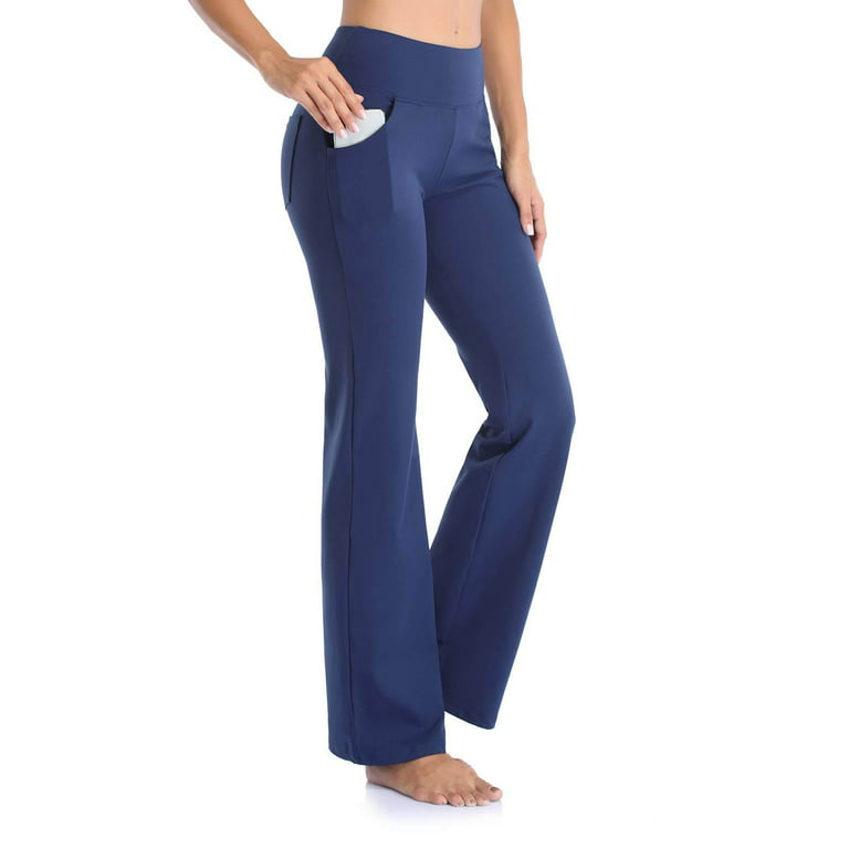 Wide Fitness Pants Flare Yoga With Pocket Women High Trousers