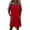 Red, variant on Women's Fashion Casual Solid Color Pocket Short Sleeve Turndown Collar Dress Red M