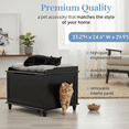 thumbnail image 2 of Jumbo Designer Catbox Litter Box Enclosure in Black, 2 of 12