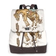 thumbnail image 1 of Balery Cowboy Up Vintage Wild West Mochila de Cuero para Mujeres, Gran Capacidad, Bolsa de Viaje Multifuncional, Mochila de Cuero y Bolsa de Hombro para Mujeres, 1 of 4