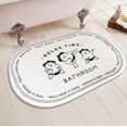 thumbnail image 2 of Bath Mat Cute Bathroom Rug Soft Non-Slip Bathroom Door Mat Floor Rug Bedroom Durable Living Room Kitchen Door Mat Area Rug Running Rug (32" x 20"), 2 of 5