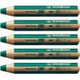 thumbnail image 1 of Crayon Multi-Talents - STABILO Woody 3-en-1 - Lot de 5 - Vert Foncé (880/533), 1 of 5