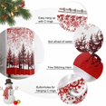 thumbnail image 2 of Small Stall Shower Curtain 48x72 Inch Narrow Half Size Red Christmas Bath Curtains Bathroom Decor, Xmas Pine Tree Elk Snowflake Holiday Waterproof Fabric Shower Curtain Set with Hooks 48 Inch, 2 of 8