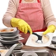 thumbnail image 6 of Thren Cast Iron Scrubber,Stainless Steel Skillet Cleaner,Scrub Dishwand,with Handle,for Kitchen Cleaning Frying Pans Skillets Woks, 6 of 10