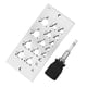 thumbnail image 3 of Placa De Pasador De 17 Agujeros, con Enchufe, Cortador De Pasador De Acero Inoxidable, Guía para Sistema Imperial De Carpintería, 3 of 12