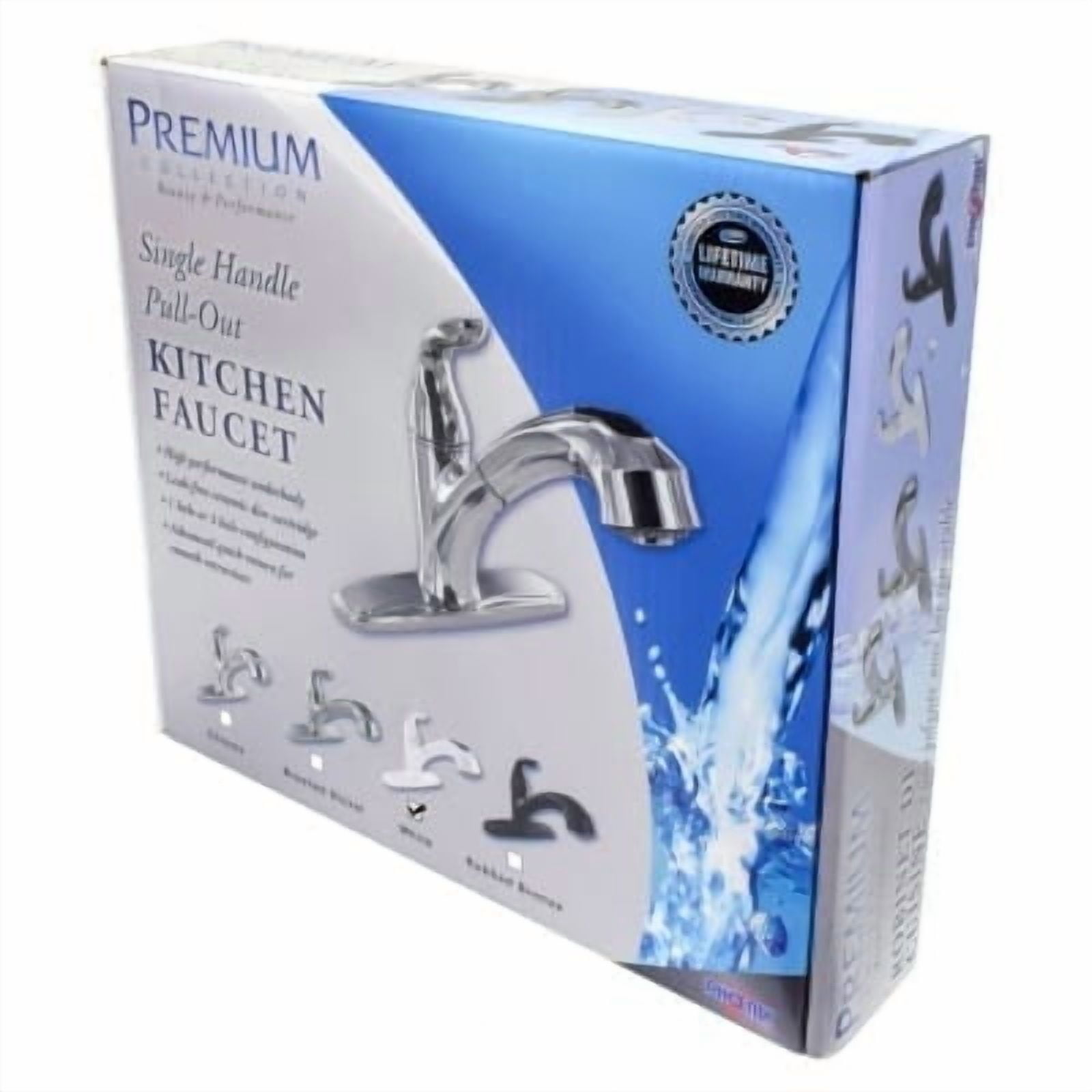 Valterra PF231241 Single-Handle Pull Out Hybrid Kitchen Faucet - White