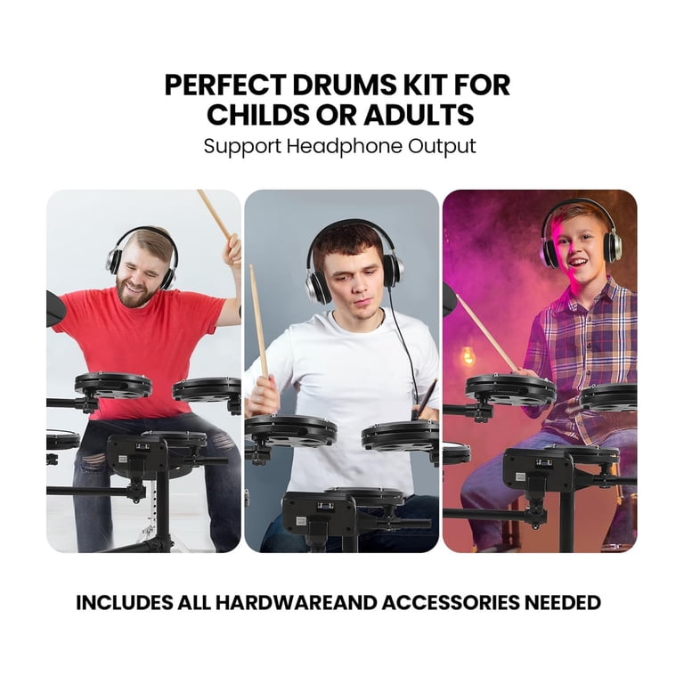 Electric Drum Set, Electronic Drum Set for Beginner with 150