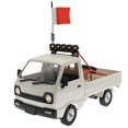 thumbnail image 4 of Kits de remolque de camión con luces de tejado y neumáticos de repuesto y actualización de decoración inconfundible para per per per acce rojo rojo yotijar Marco de remolque de coche RC, 4 of 5