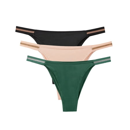

Women Sexy Lingerie Temptation Low-waist Panties Thong Transparent Underwear Note Please Buy One Size Larger