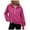 A01-Hot Pink, variant on Godom Womens Sweatshirt Cropped Fleece Sweatshirts 2025 Fall Fashion Quarter Zip Pullover Long Sleeve Tops Winter Clothes