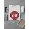thumbnail image 3 of Stop Sign T-Shirt Men -Smartprints Designs, Male Small, 3 of 4