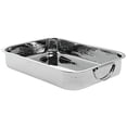 thumbnail image 2 of HUBERT Roasting Pan Stainless Steel with Hammered Finish - 10"L x 7 11/16"W x 2"H, 2 of 3