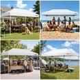 thumbnail image 6 of GVDV Pop Up Canopy, 10x20 Outdoor Canopy tent, Instant Slant Leg Shelter Gazebo for Outside, Tailgating, Camping & Events, White, 6 of 10