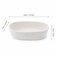 thumbnail image 4 of Basket Organizer, Student Organizer, Under Desk Organizer, Small Bathroom Storage, 10X6X3 Inch 1Pc Durable White Cotton Rope Woven Basket Suitable for Storing Student Essentials,, 4 of 8
