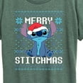 thumbnail image 3 of Lilo & Stitch - Merry Stitchmas - Women's Short Sleeve Graphic T-Shirt, 3 of 5