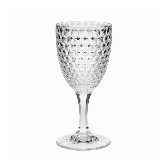 Cut Plastic Wine Glasses Set of 4 (12oz), BPA Free Acrylic Wine Glass Set, Unbreakable Red Wine Glasses, White Wine Glasses Clear   Acrylic