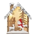 thumbnail image 1 of Árbol de Navidad Decoración Colgante Yuyangstore Casa de madera luminosa Hueco, 1 of 7