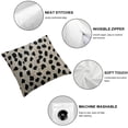 thumbnail image 6 of Acheng  Polka Dots Decorative Throw Pillow Cover Case, Brush Strokes Dots Cotton Linen Outdoor Pillow Cases Square Standard Cushion Covers for Sofa Couch Bed Car  18x18in, 6 of 7