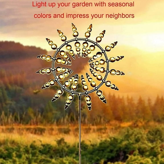 Magical Metal Wind Spinner, Ornament Spinners, Windmill for Garden, for Garden, Terrace, Lawn, Courtyard Landscape C