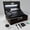 Black with LED Light, variant on LED Bamboo Decorative Box with Combination Lock, Stash Storage Box with Rolling Tray Glass Jar Accessories, Great Gift Choice