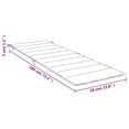 thumbnail image 4 of vidaXL Sun Lounger Cushion Black Check Pattern Oxford Fabric, 4 of 5