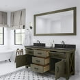 thumbnail image 7 of Water Creation Aberdeen 72" Wood Double Bathroom Vanity in Gray and Bronze, 7 of 7