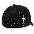 thumbnail image 3 of Rhinestone Studded Bling Beret - Sparkling Dressy Braid Hat for Women Glamorous Party & Event Accessory - Black/SILVER, 3 of 3