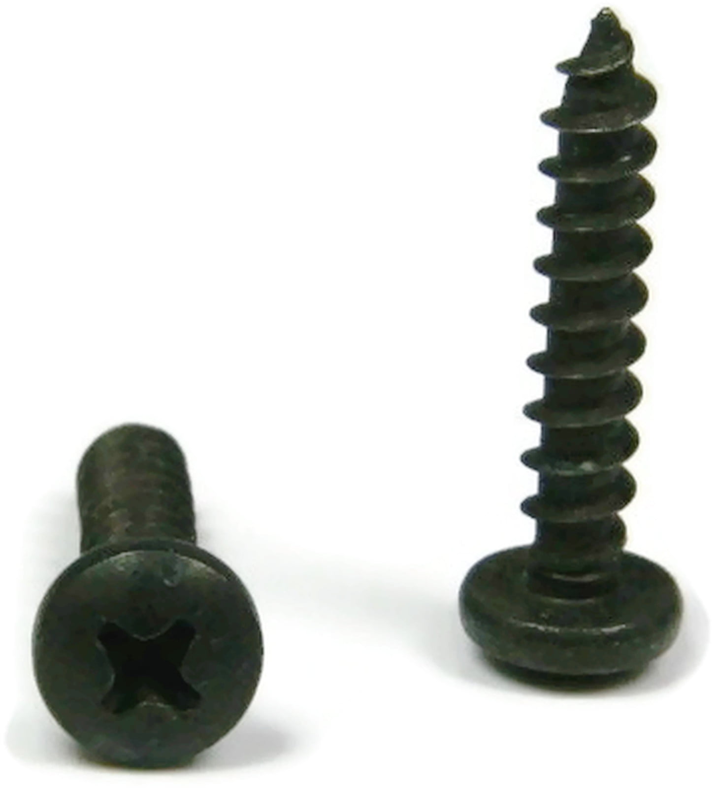 Black Oxide Stainless Phillips Pan Head Sheet Metal Screw 10 x 1//2 Qty 100