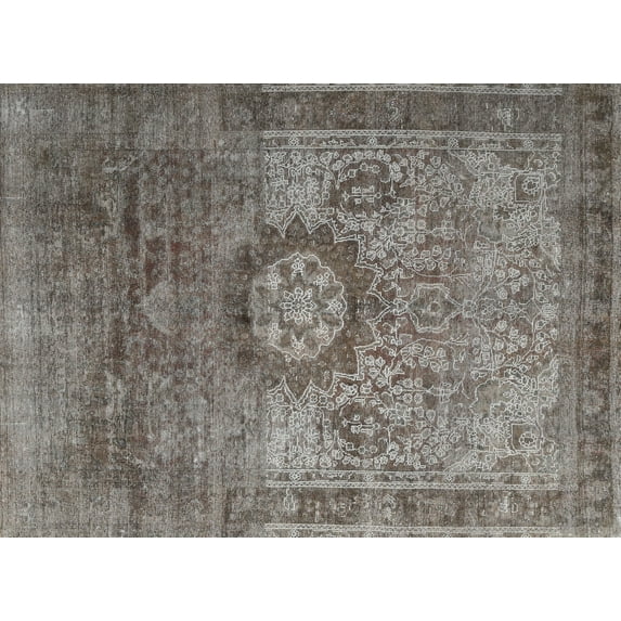 Ahgly Company Indoor Rectangle Traditional Gunmetal Gray Persian Area Rugs, 2' x 3'