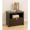 Prepac Manufacturing EDNR-0510-1 Espresso Series 9 Designer 1 Drawer Nightstand