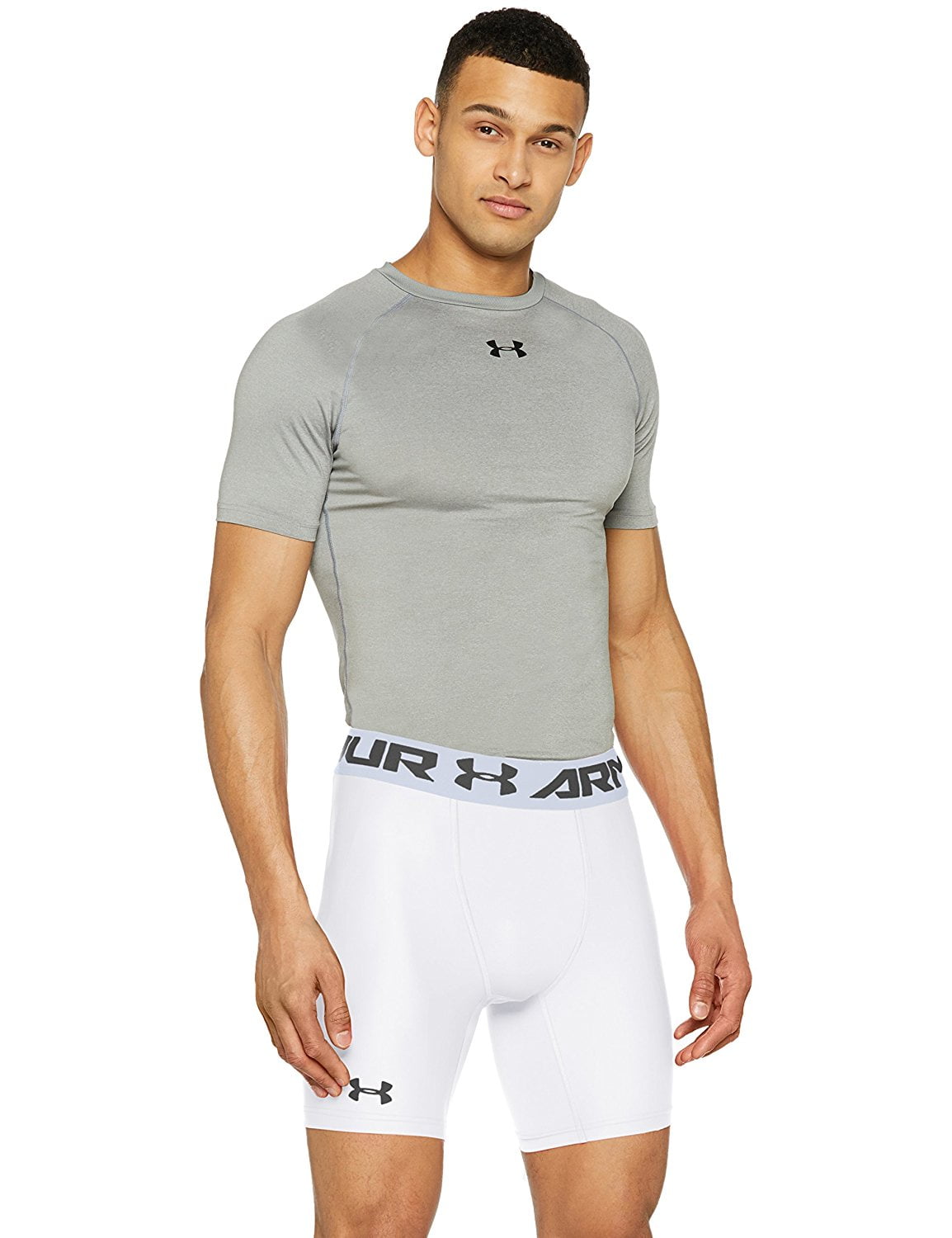 under armour men's heatgear armour mid compression shorts