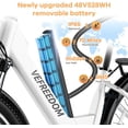 thumbnail image 2 of Electric Bike for Adults 26" 500W E-Mountain Bike 48V 10AH 20MPH Ebike UL2849, 2 of 8
