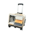 thumbnail image 2 of Transportín para gatos, bolsa de viaje para mascotas, mochila transportadora para gatos con rueda para cachorros, 2 of 7