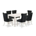 thumbnail image 3 of East West Furniture 7 Piece Dining Room Set Consists of a Rectangle Kitchen Table, 3 of 6