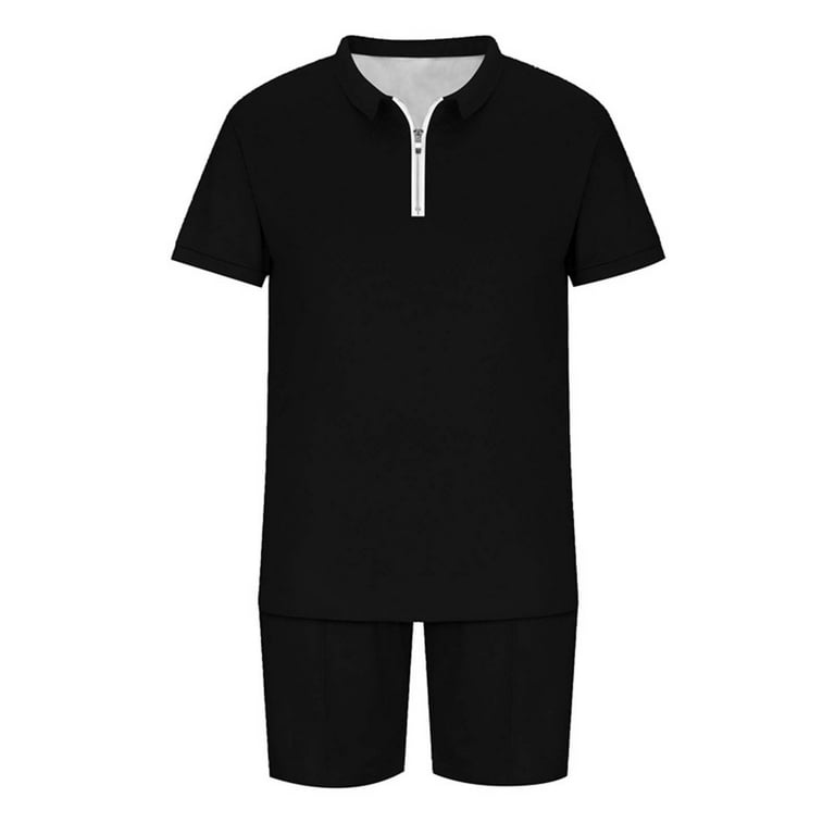 Summer Luxury Brand Polo Shirts Men Set Male Clothing Short Sleeve Polo  Shirt+Shorts 2Piece Suit Casual Sportswear Beach Style