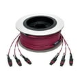 thumbnail image 3 of Eaton Tripp Lite Series MTP/MPO Multimode Base-8 Trunk Cable, 24-Strand, 40GB/100GB, 40/100GBASE-SR4, OM4 Plenum-Rated (3xF/3xF), Push/Pull Tab, Magenta, 23 m (75 ft.) - Network cable - MTP/MPO multi-mode (F) to MTP/MPO multi-mode (F) - 23 m - fiber optic - 50 / 125 micron - OM4 - plenum, stranded - magenta, 3 of 9