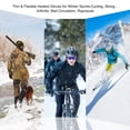 thumbnail image 6 of SNOW DEER Upgraded Heated Gloves Men Women,Ski Motorcycle Electric Battery Mittens Gloves, 6 of 14